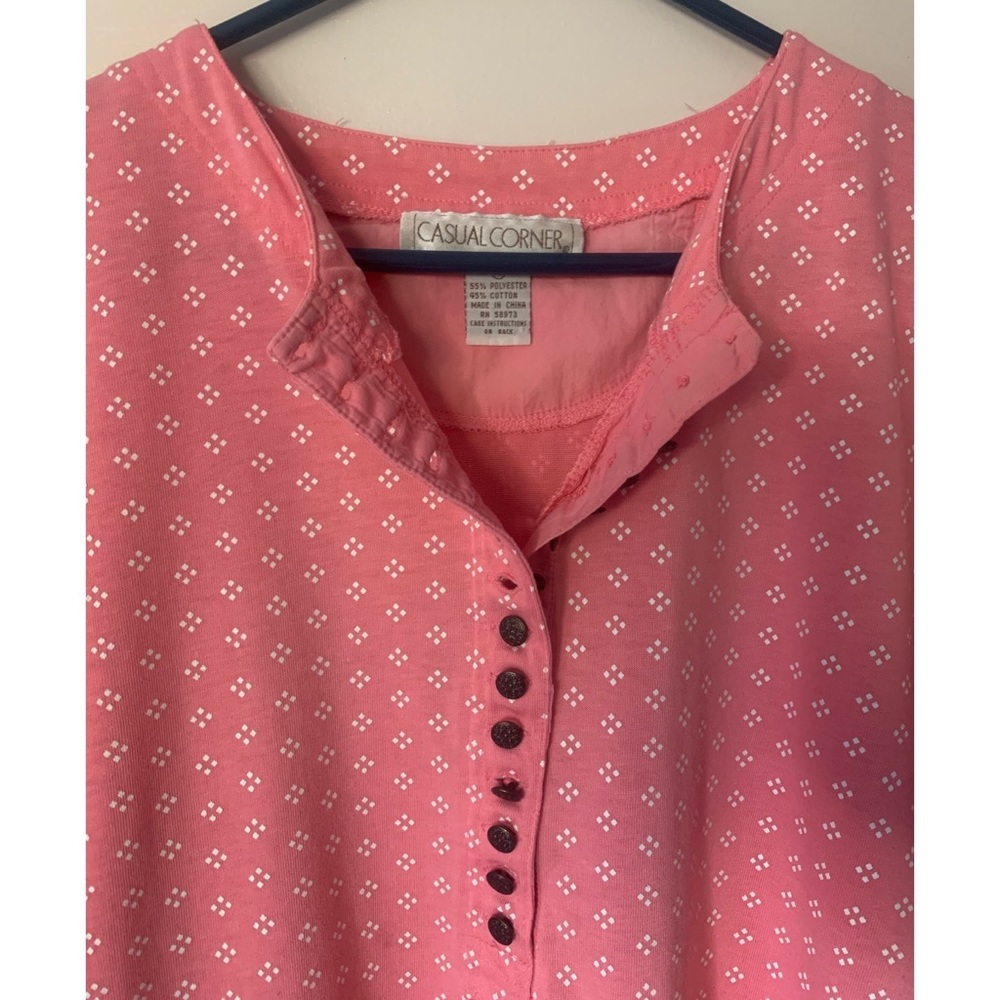 90s Vintage Button Up Tee - Picture 2 of 8